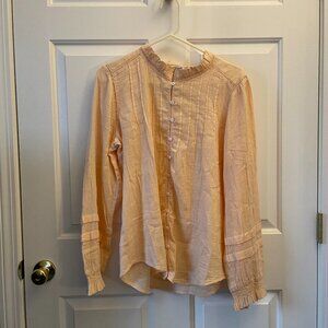 New Faherty Willa Top Organic Cotton Vanilla Cream XL